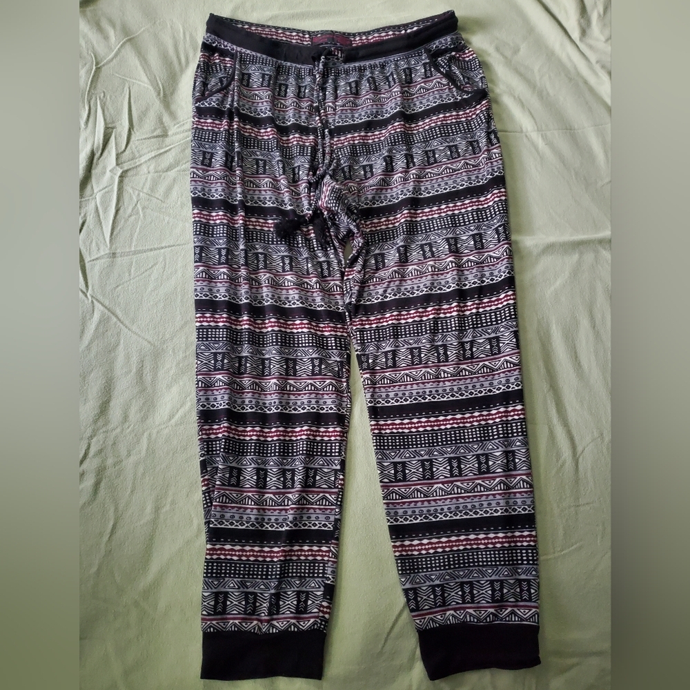 No Boundaries Black and White Tribal Patterned Pants